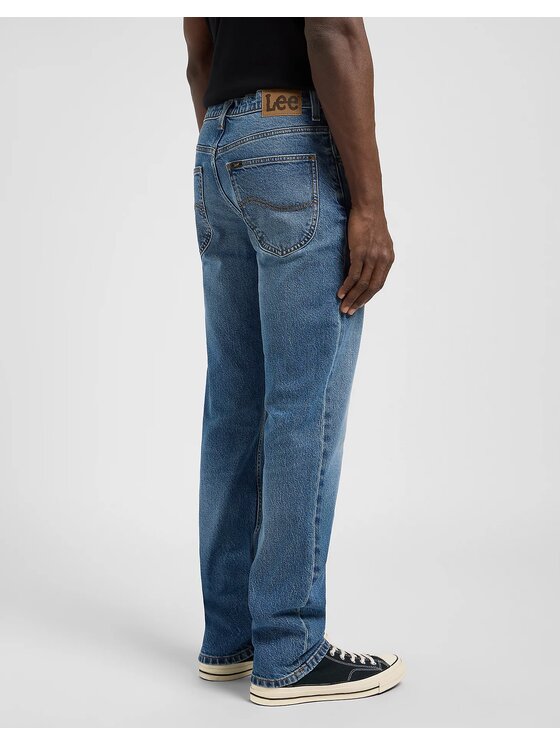 Lee Lee Jeansy BROOKLYN Niebieski Straight Fit