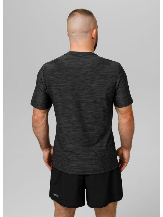 PITBULL PITBULL Koszulka techniczna Casual Sport Hilltop Czarny Regular Fit