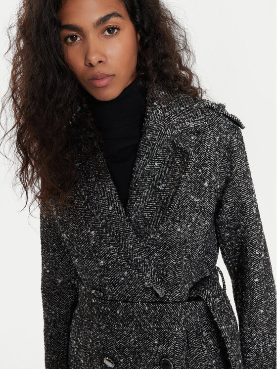 Morgan Morgan Cappotto di lana 242-GINCO Nero Regular Fit