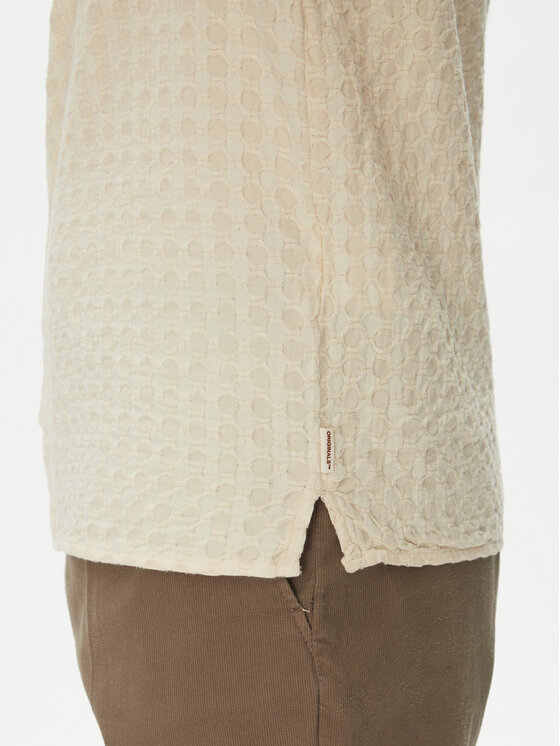 Jack & Jones Jack & Jones Koszula Dobby 12277184 Beżowy Relaxed Fit