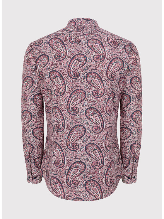 Pako Lorente Pako Lorente Koszula P23WN-1X-007 Bordowy Slim Fit
