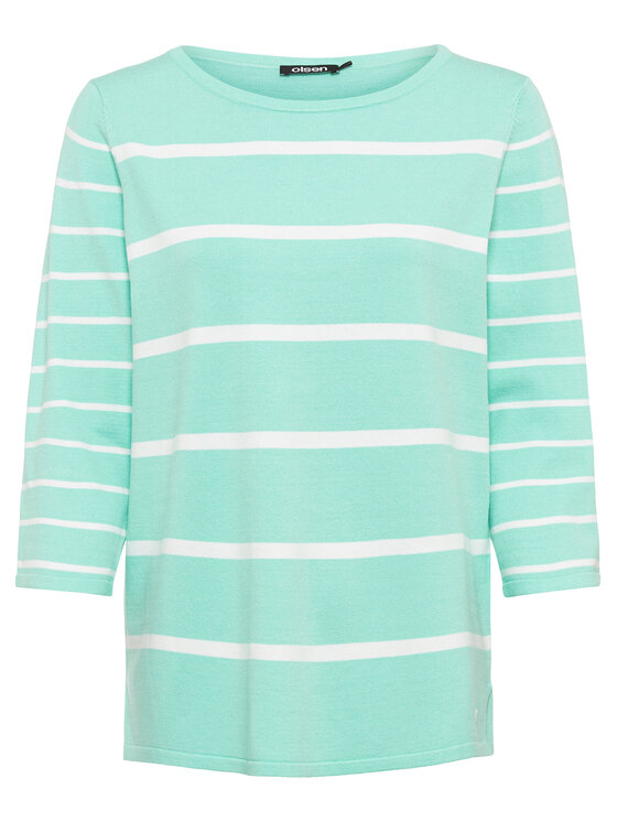 Olsen Olsen Пуловер Henny 11003687 Зелен Regular Fit