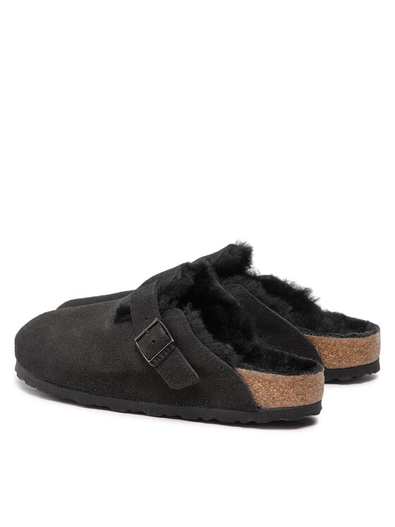 Birkenstock Birkenstock Παντόφλες Σπιτιού Boston Vl/Shearling 0259883 Μαύρο