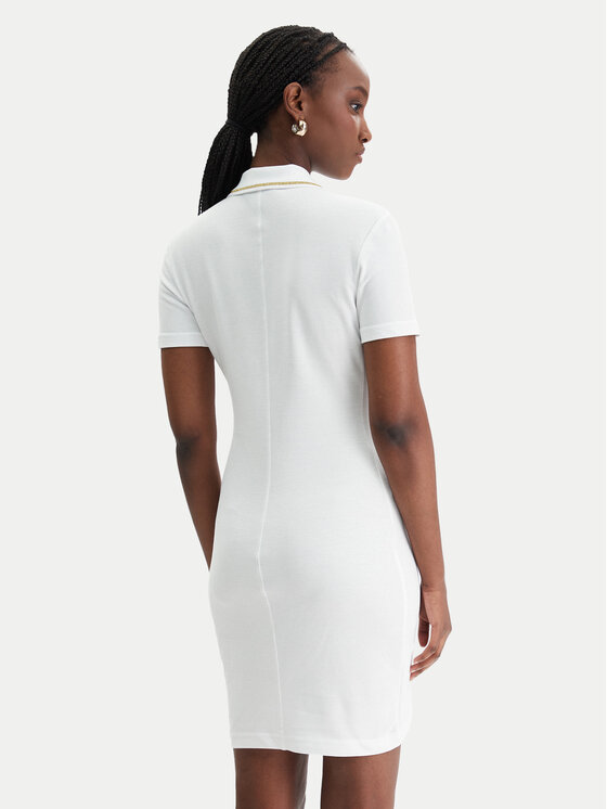 Versace Jeans Couture Versace Jeans Couture Rochie de zi 80HAOT03 CJ01T Alb Slim Fit