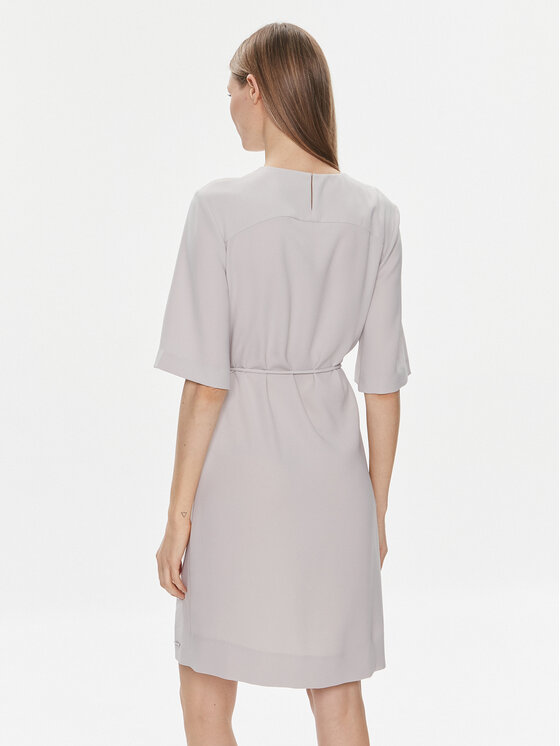 Calvin Klein Calvin Klein Sukienka codzienna K20K206375 Szary Regular Fit