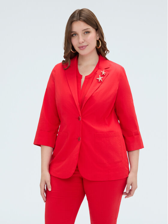 Fiorella Rubino Fiorella Rubino Giacca da abito Q034T100294N016 Rosso A-Line Fit