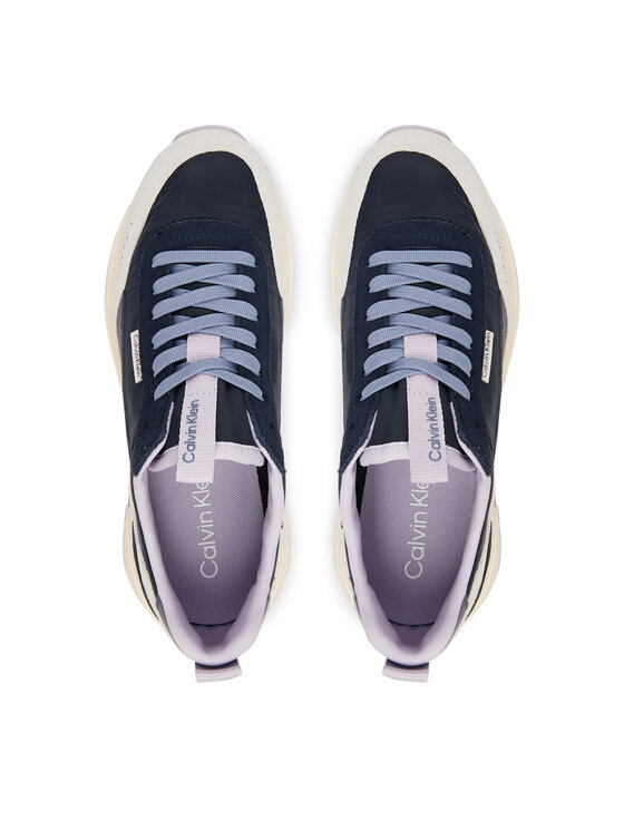 Calvin Klein Calvin Klein Sneakersy Hike Runner Nylon Mix HW0HW03279 Modrá