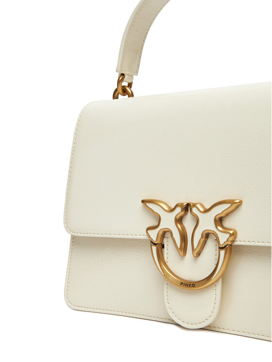 PINKO PINKO Handtasche Love One Top Handle Classic Light PE 25 PLTT 100066 A1UV Weiß
