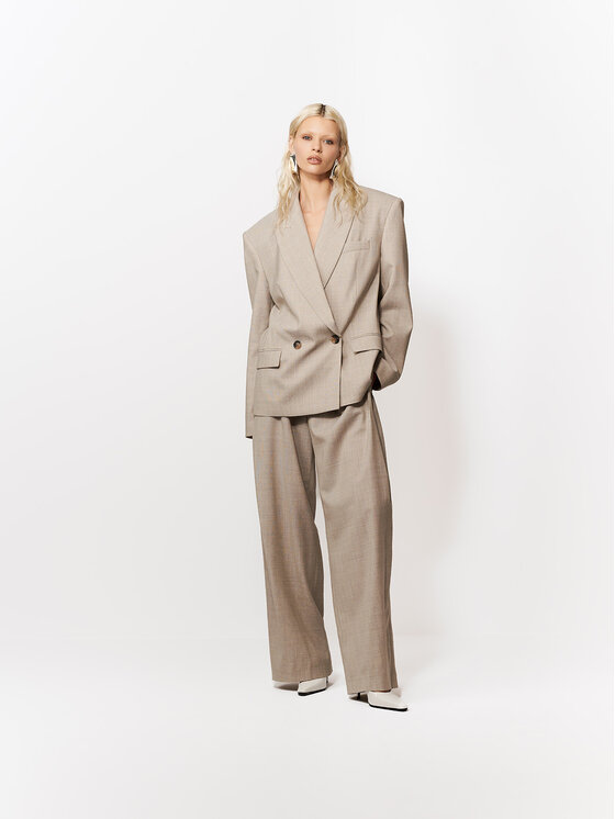 La Mania La Mania Pantalone da abito EZRA Beige Basic Fit