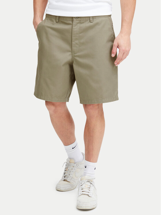 Solid Solid Шорти от плат Alann 21108215 Зелен Relaxed Fit