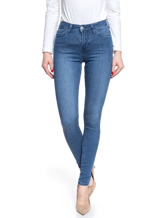 Mustang Mustang Jeansy ZOE SUPER SKINNY Niebieski Skinny Fit