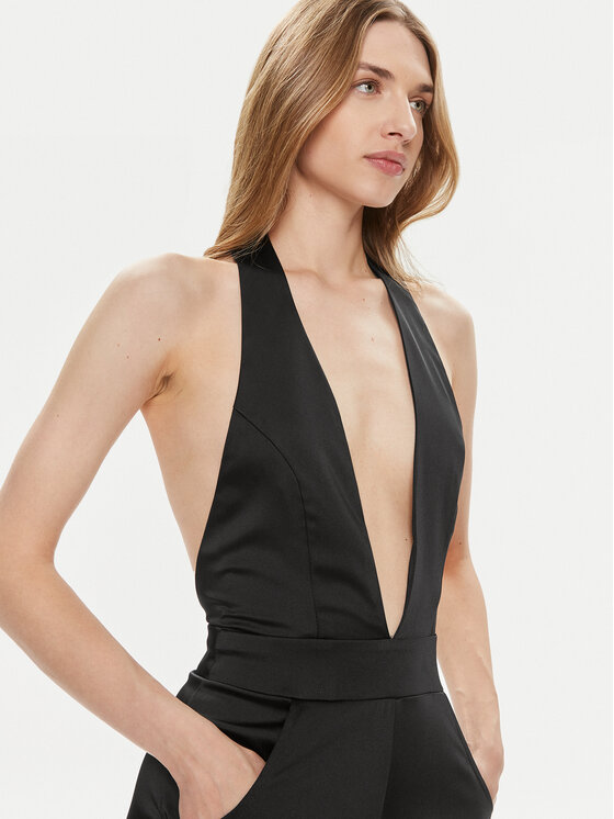 Kontatto Kontatto Jumpsuit YM836 Nero Regular Fit