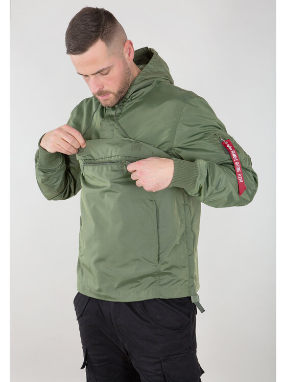 Alpha Industries Alpha Industries Kurtka anorak TT Two Tone Light Weight Anorak Zielony Regular Fit