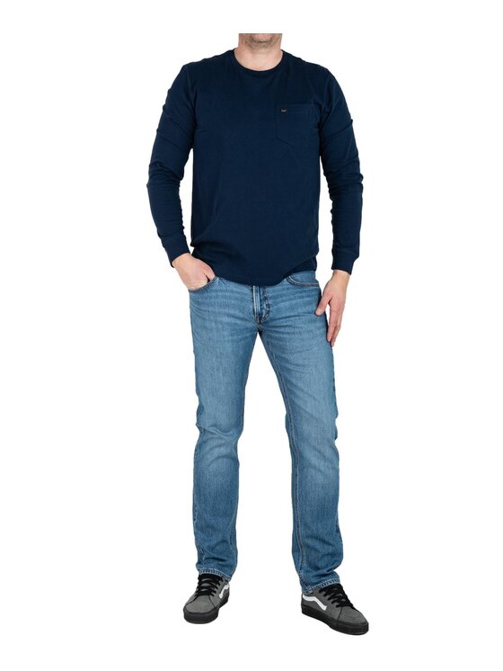 Lee Lee T-Shirt 112358065 Granatowy Regular Fit