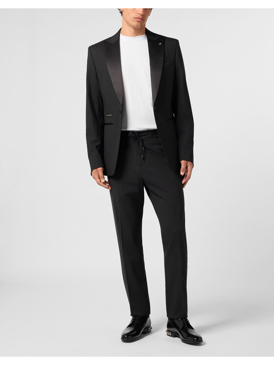PHILIPP PLEIN PHILIPP PLEIN Marynarka 31561 Czarny Regular Fit