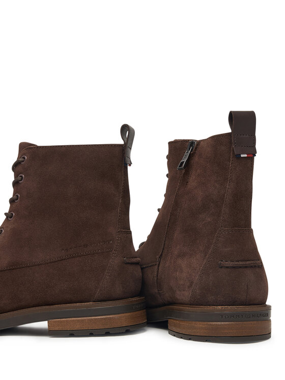 Tommy Hilfiger Tommy Hilfiger Gležnjarji Cleated Hilfiger Sde Moc Boot FM0FM05964 Rjava