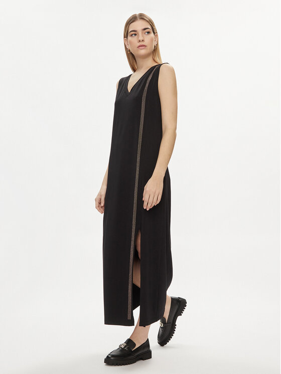 Liu Jo Sport Liu Jo Sport Každodenní šaty TA4262 JS088 Černá Regular Fit