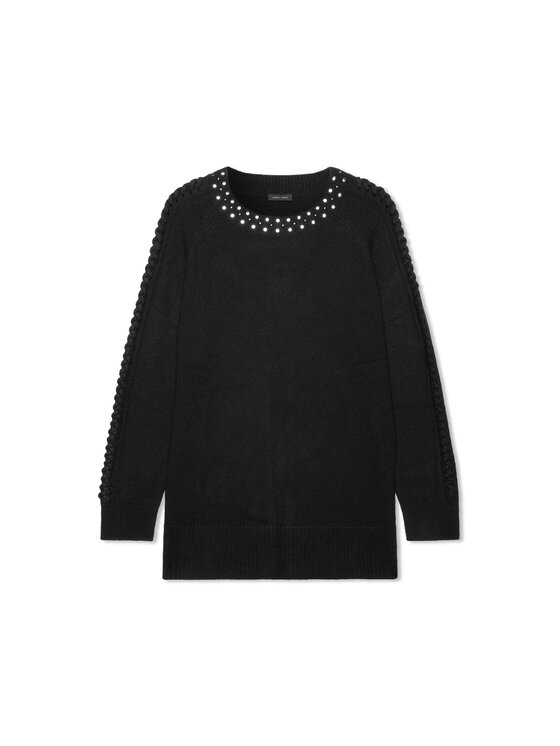 Fiorella Rubino Fiorella Rubino Sweter M485L008761N033 Czarny Regular Fit