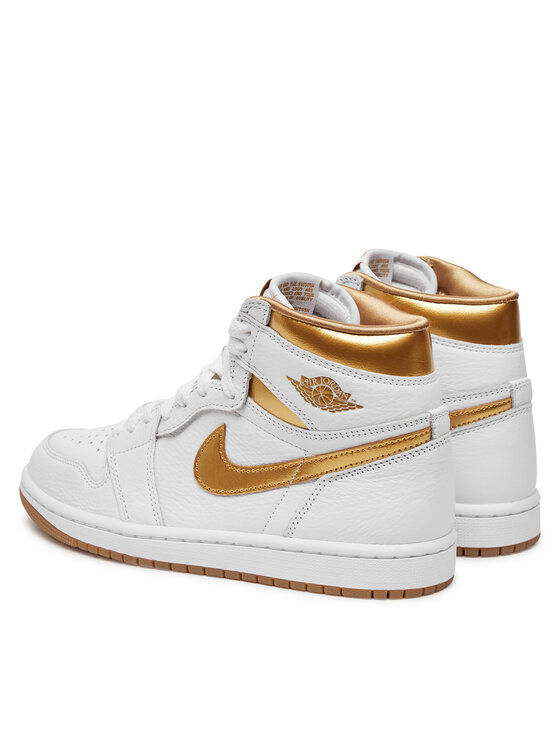Nike Nike Сникърси Air Jordan 1 Retro Hi Og FD2596 107 Бял