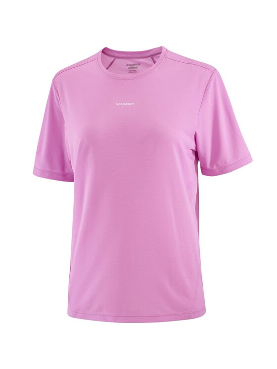 Salomon Salomon T-Shirt SHAKEout CORE W Różowy Regular Fit
