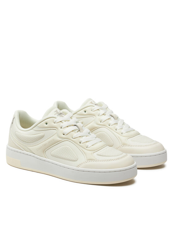 Calvin Klein Jeans Calvin Klein Jeans Sneakersy Basket Cupsole Low Mix In Mtl YW0YW01462 Bílá