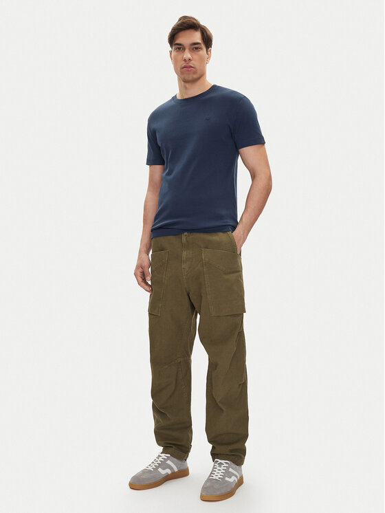Mustang Mustang Тишърт Allen 1016486 Тъмносин Slim Fit