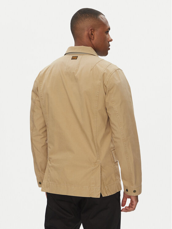 G-Star Raw G-Star Raw Übergangsjacke 4 Pkt Overshirt D26429-D387 Beige Slim Fit