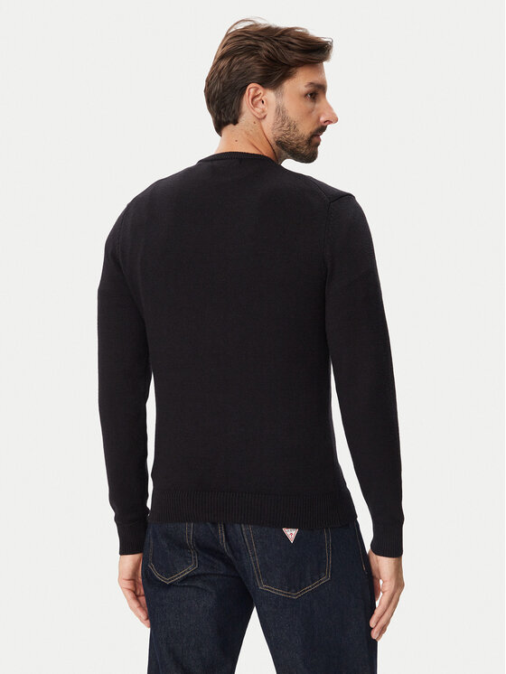 Guess Guess Pullover M6BR16 Z1364 Schwarz Regular Fit