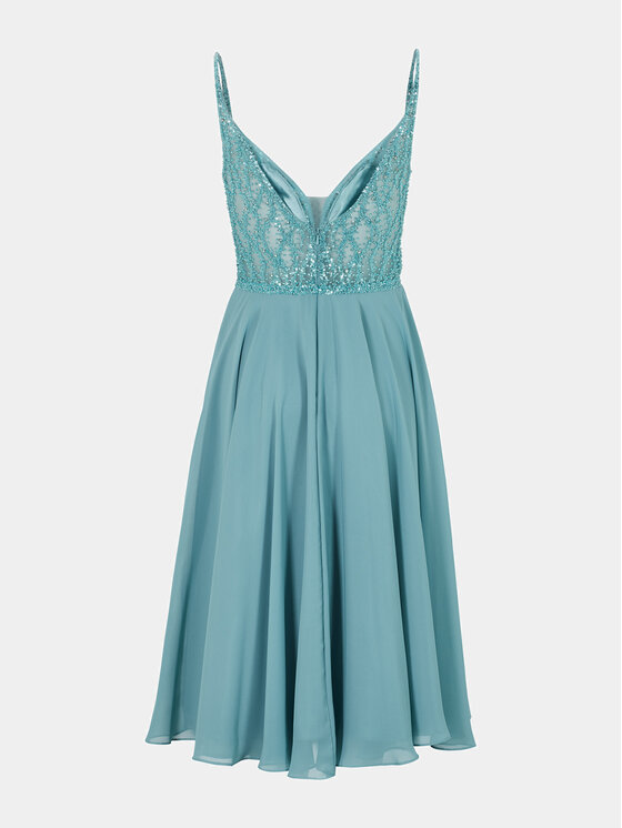 Hey Kyla Hey Kyla Rochie cocktail 5AC106HK Albastru Slim Fit