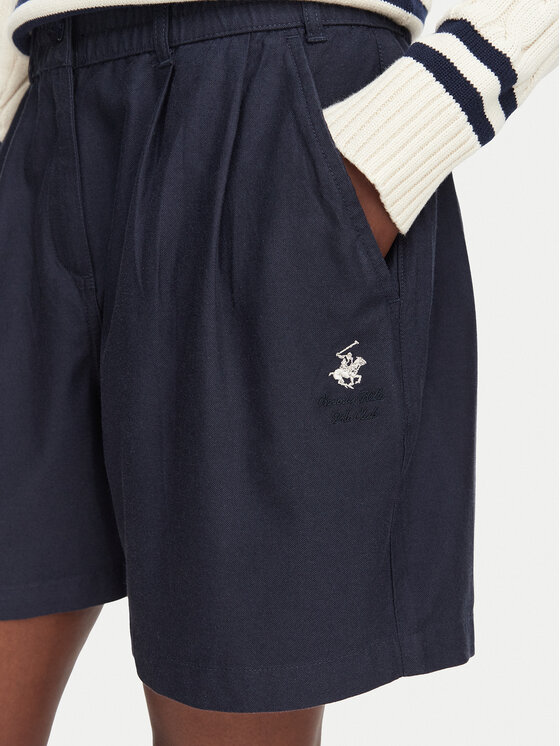 Beverly Hills Polo Club Beverly Hills Polo Club Šortky z materiálu P-SS26W-B576580-VF Tmavomodrá Regular Fit