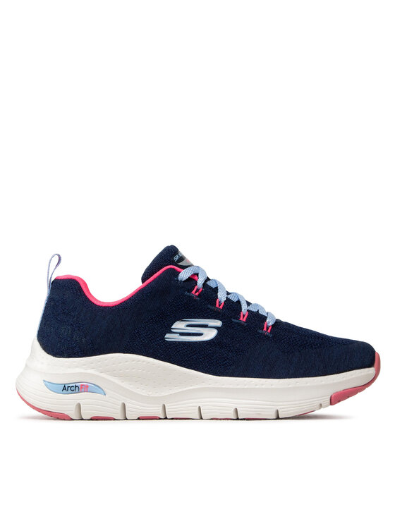 Sneakers Skechers Comfy Wave 149414/NVHP Bleumarin