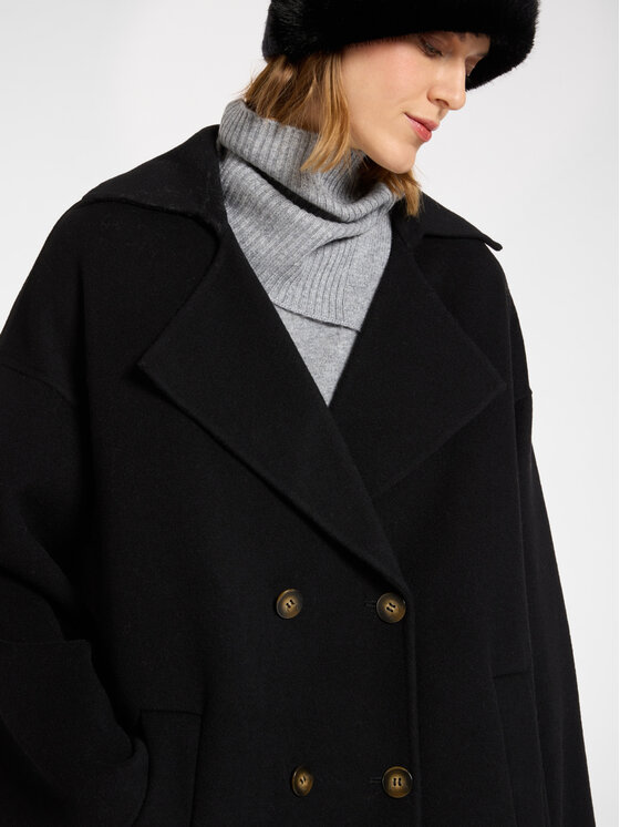 Elena Mirò Elena Mirò Cappotto 8081E000162N033 Nero Regular Fit