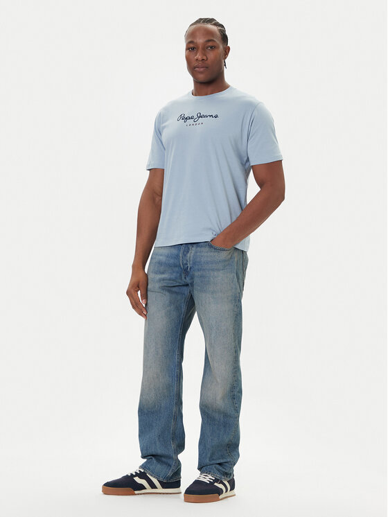 Pepe Jeans Pepe Jeans T-Shirt Eggo N PM509979 Niebieski Regular Fit
