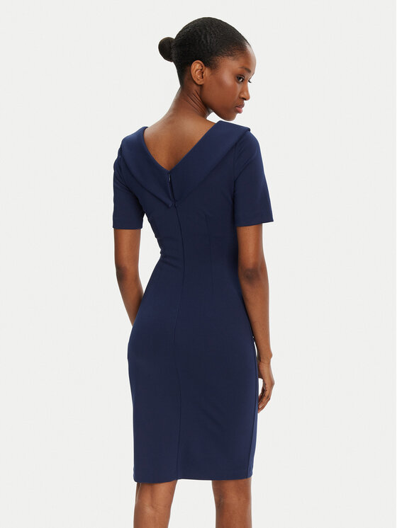 Rinascimento Rinascimento Abito da cocktail CFC0122560003 Blu scuro Regular Fit