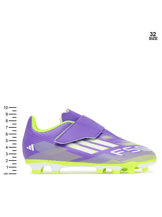 adidas adidas Futbalové topánky F50 Club Hook-and-Loop Firm/Multi-Ground Boots Kids JI0036 Fialová