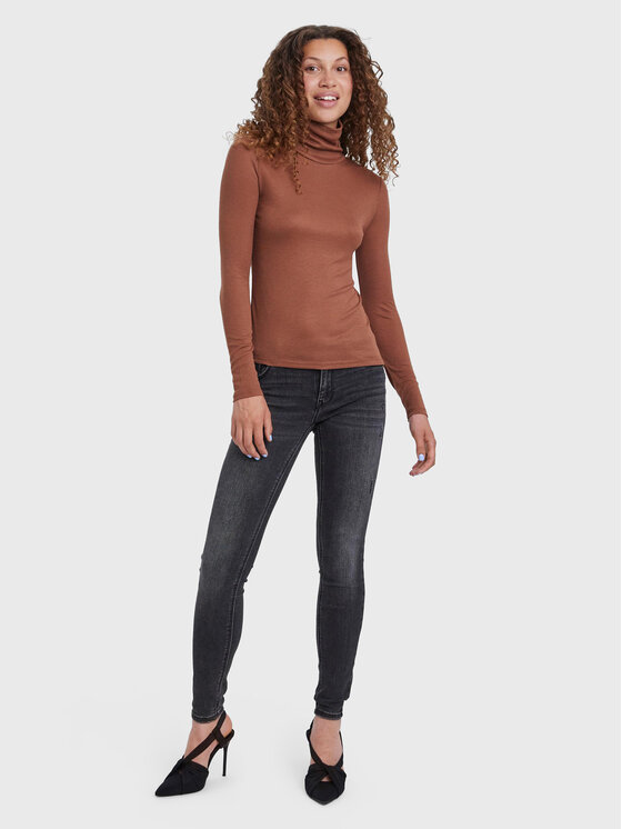 Vero Moda Vero Moda Гольф Mella 10271620 Коричневий Regular Fit