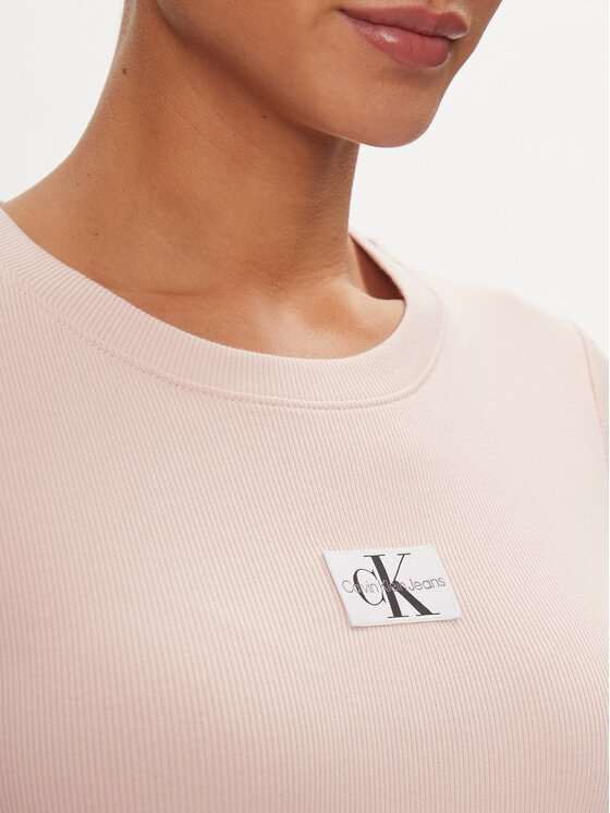 Calvin Klein Jeans Calvin Klein Jeans Тишърт J20J223358 Розов Slim Fit