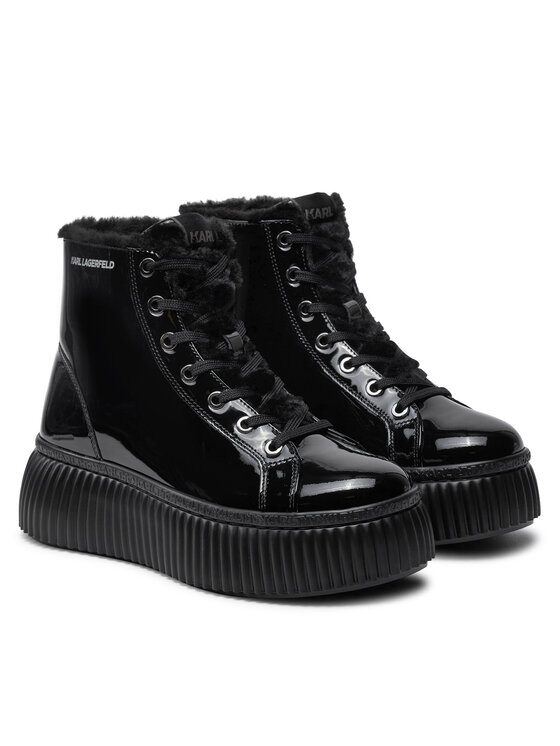 KARL LAGERFELD KARL LAGERFELD Trzewiki KL42334botki Czarny