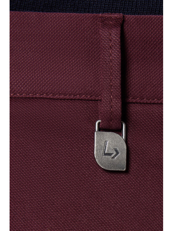 Lancerto Lancerto Chinosy Monaco SP082223000012 Bordowy Slim Fit