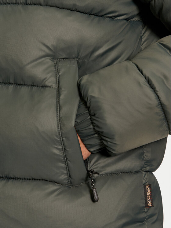 Napapijri Napapijri Žieminė striukė A-Hornelen NP0A4GLL Žalia Regular Fit