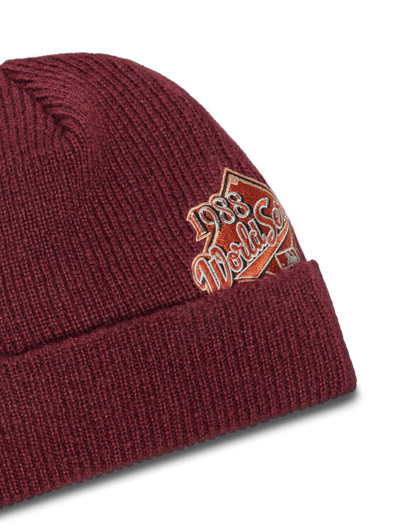New Era New Era Sapka LA Dodgers World Series Patch Cuff Knit Beanie 60580732 Piros