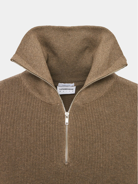 Lindbergh Lindbergh Pulover 30-800193 Rjava Relaxed Fit