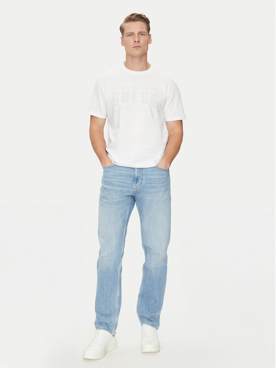 Guess Guess T-Shirt M5GI27 KBW41 Biały Regular Fit