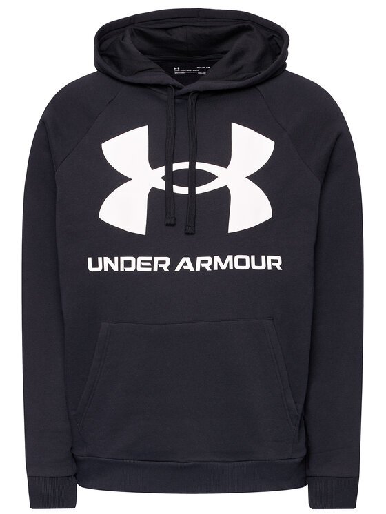 Under Armour Under Armour Džemperis ar kapuci Ua Rival Fleece Big Logo 1357093 Melns Loose Fit