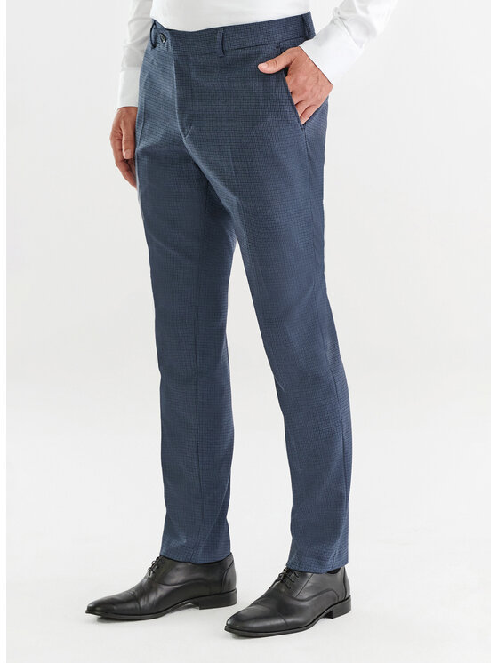 Pako Lorente Pako Lorente Spodnie garniturowe P23WF-6G-004 Granatowy Slim Fit