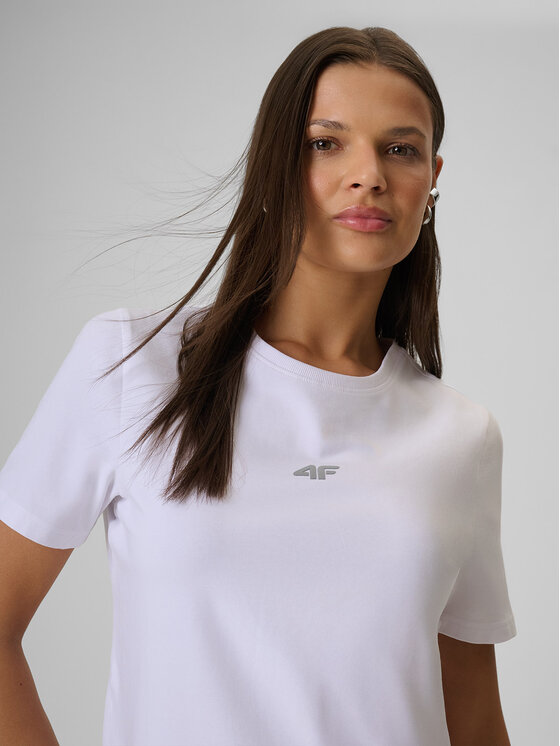 4F 4F T-Shirt NOS Biały Regular Fit