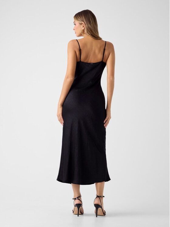 Guess Guess Φόρεμα κοκτέιλ W6RK50 WJ732 Μαύρο Regular Fit