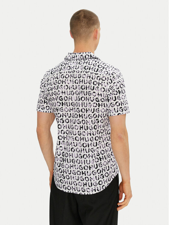 HUGO HUGO Koszula Ellino 50539328 Czarny Relaxed Fit