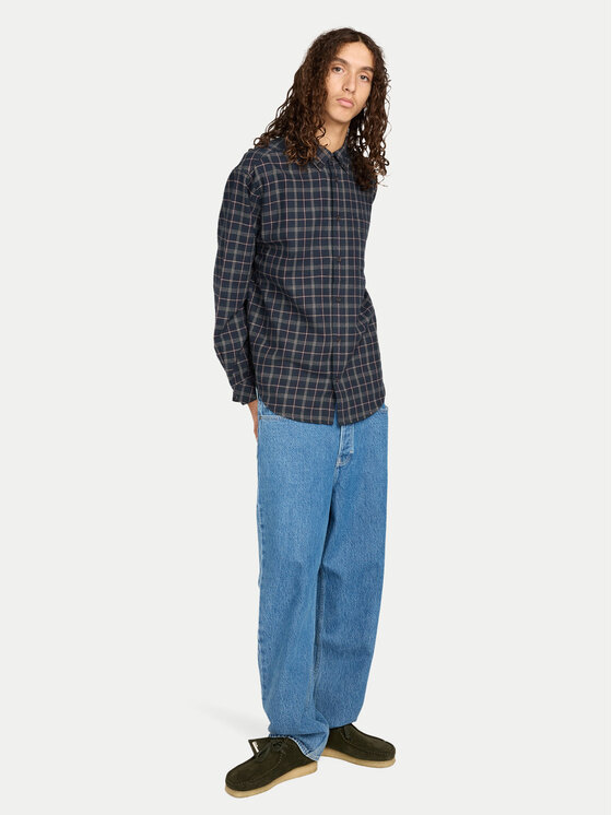 Element Element Πουκάμισο Button Down Regular Flannel ELYWT00183 Σκούρο μπλε Regular Fit