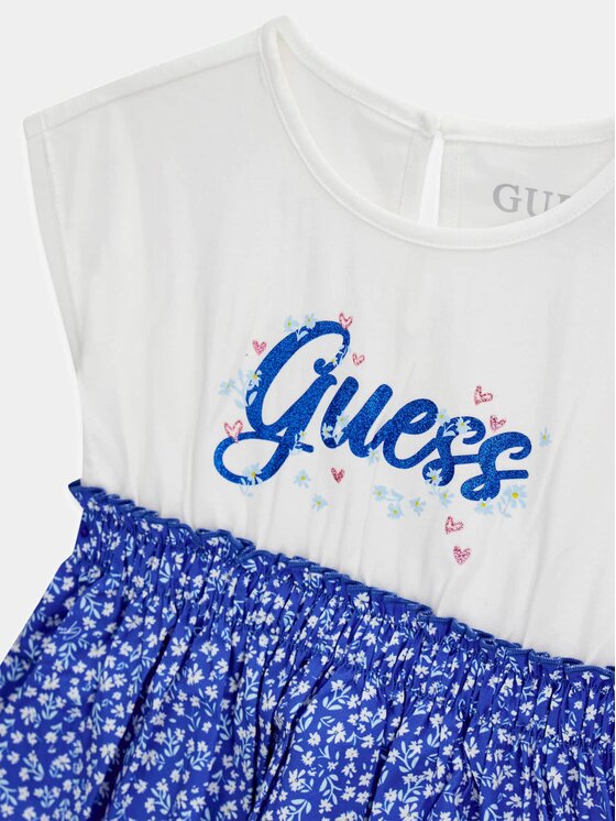 Guess Kids Guess Kids Sukienka codzienna 181430 Błękitny Classic Fit